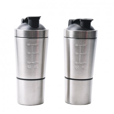 Vacuum Protein Custom Shaker Sport Bottles Gym Custom Logo Water Bottle Double Wall Stainless Steel Water Bottle