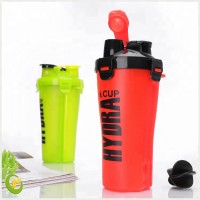 Two In One Plastic Shaker Joyshaker Bottle Protein Cup Sports Water Bottle