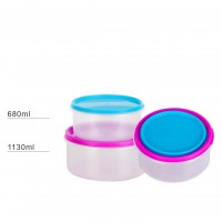 Superior Round Storage Container Round Plastic Food Container Storage Box