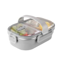 Household insulated double wall lunch box stainless steel bento lunch box leakproof for kids food storage container outdoor